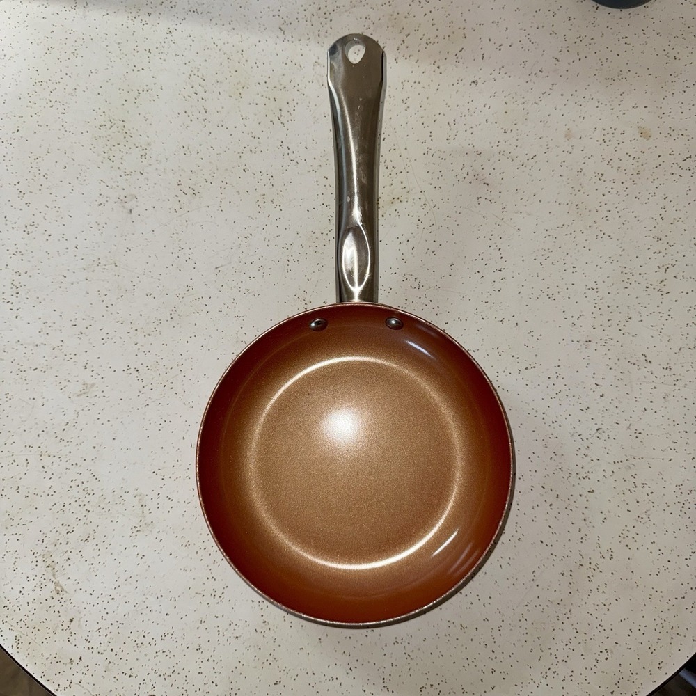Copper Chef 8" Sauté Fry Pan Gently Used No Lid high-quality copper